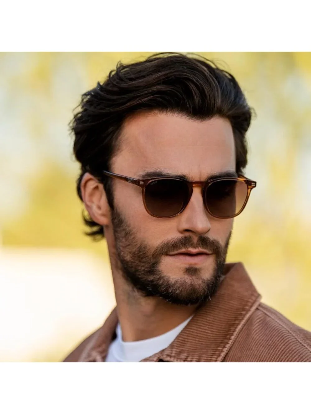 Men's Polarized Sunglasses | UV400 Shatter-Resistant, Rounded Square Frame